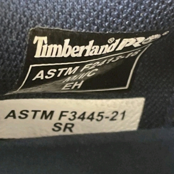Like New Pre Loved ,Timberland Pro Navy and White Athletic Hard Toe Work Shoes 8 - Picture 8 of 12